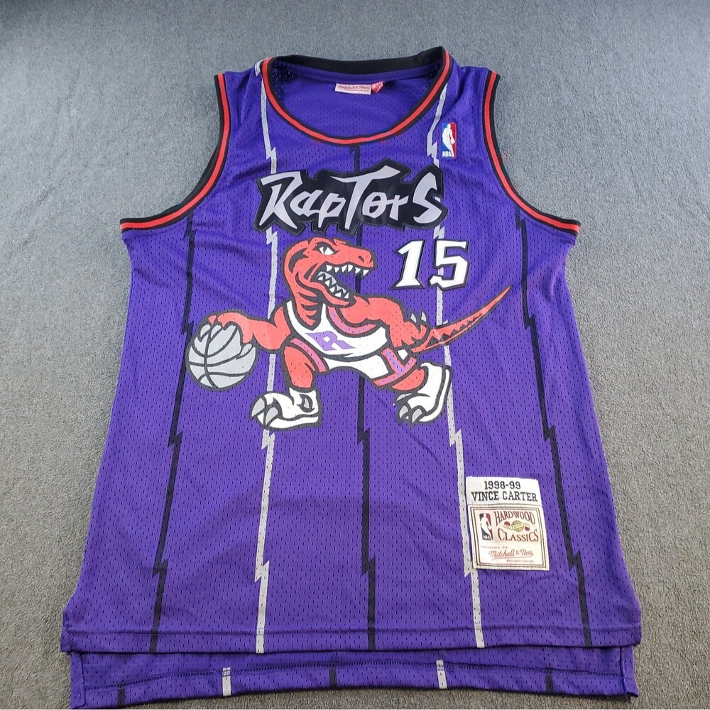 Mitchell & Ness Vince Carter #15 Toronto Raptors Purple Men’s Large NBA Jersey